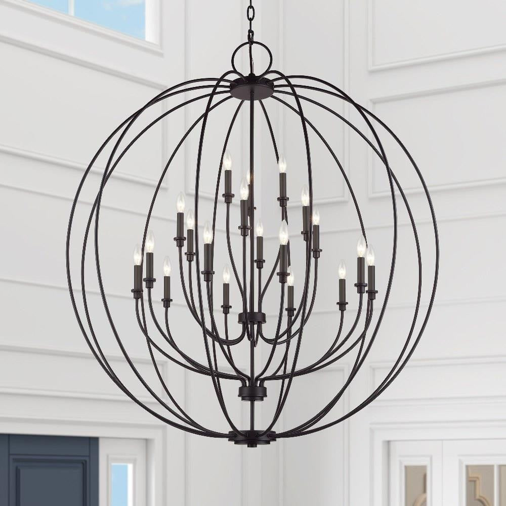 Livex Lighting - 46991-04 - Milania - 19 Light Grande Foyer Chandelier-54 Inches Tall and 48 Inches Wide