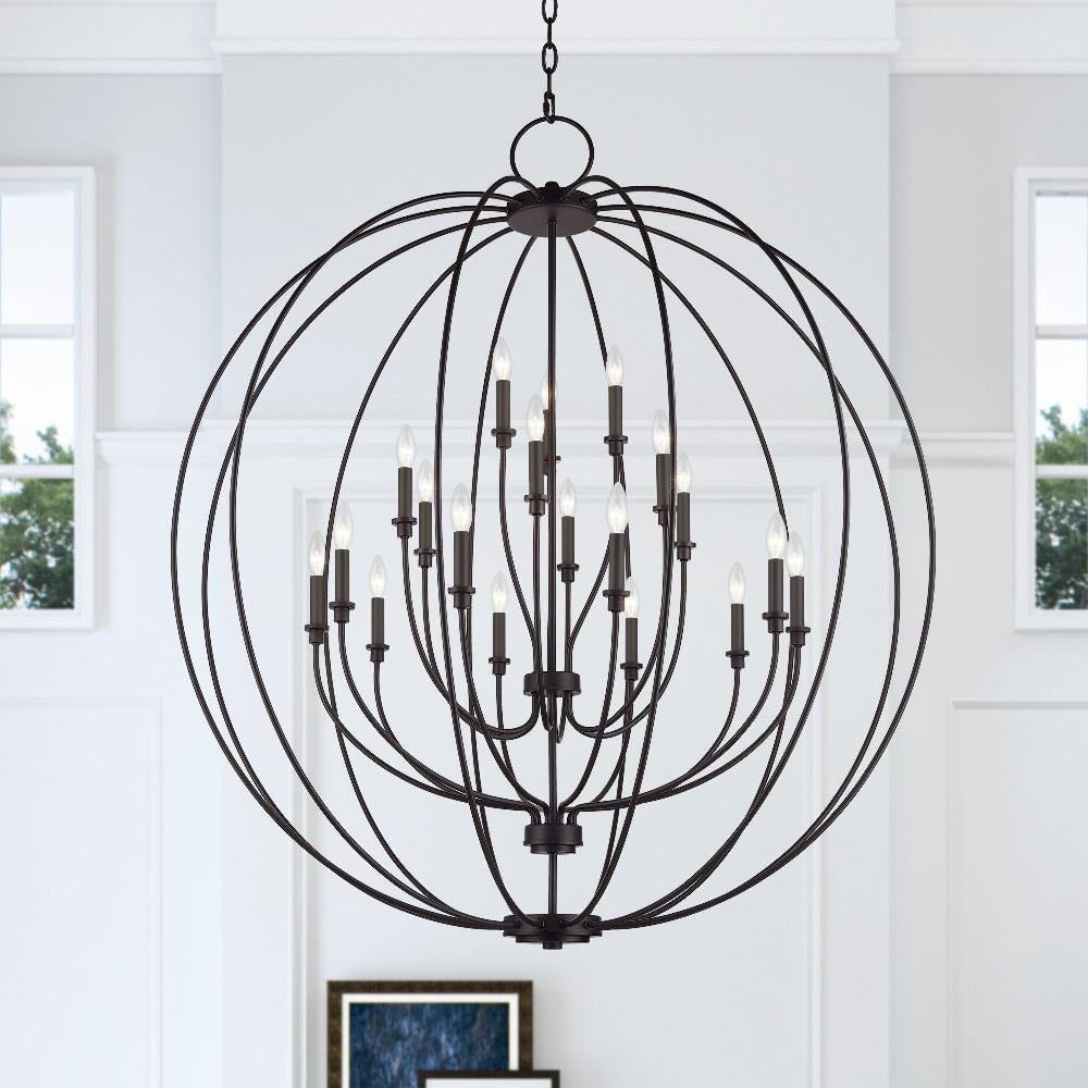 Livex Lighting - 46991-04 - Milania - 19 Light Grande Foyer Chandelier-54 Inches Tall and 48 Inches Wide
