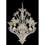 New Heirloom Silver Eight-Light Crystal Swarovski Elements Pendant, 20W x 22.5H x 20D