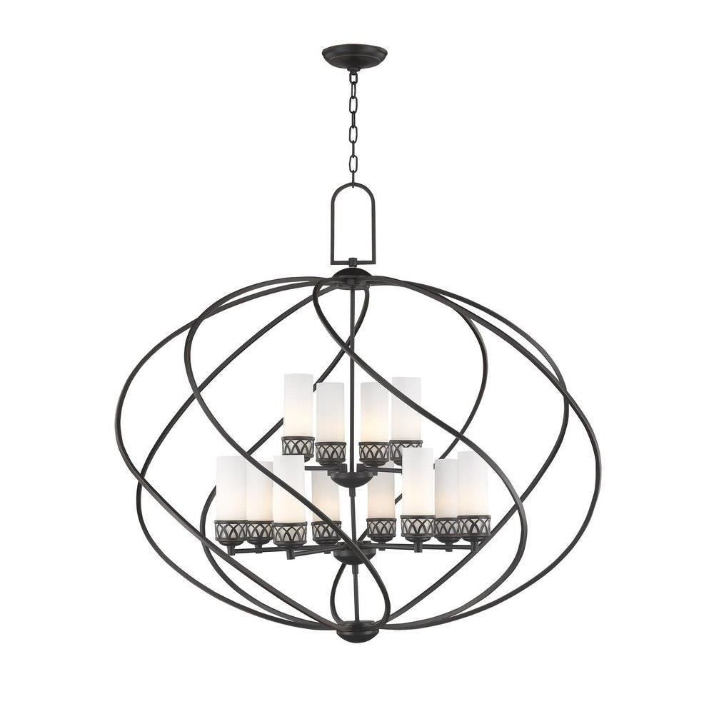 Bailey Street Home - 218-BEL-1764424 - Contemporary Traditional Twelve Light Chandelier