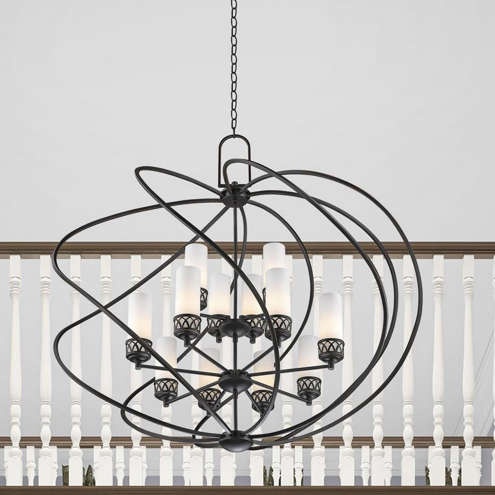 Bailey Street Home - 218-BEL-1764424 - Contemporary Traditional Twelve Light Chandelier