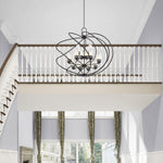 Livex Lighting - 47199-91 - Westfield - 12 Light Foyer Chandelier in Contemporary Style - 42 Inches wide by 39 Inches high