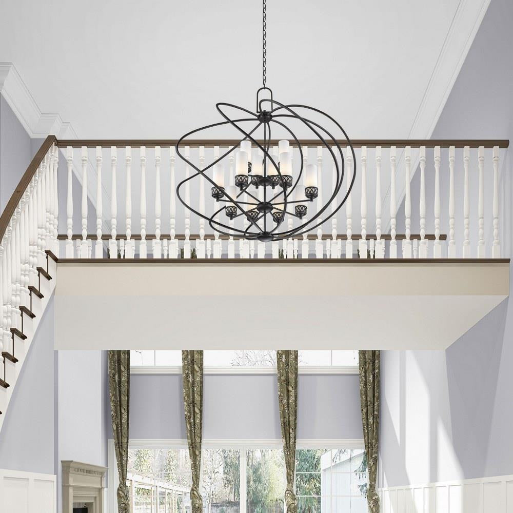 Bailey Street Home - 218-BEL-1764424 - Contemporary Traditional Twelve Light Chandelier