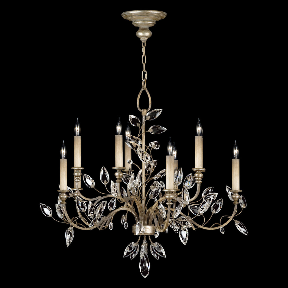 CRYSTAL LAUREL 43" W Round Chandelier