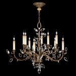 CRYSTAL LAUREL 43" W Round Chandelier