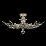 CRYSTAL LAUREL 28" W Round Semi-Flush Mount
