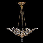CRYSTAL LAUREL 35" W Round Pendant