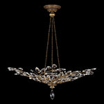 CRYSTAL LAUREL 47" W Round Pendant