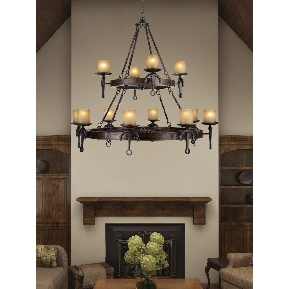 Livex Lighting - 4869-67 - Cape May - 12 Light Chandelier in Mediterranean Style - 47.5 Inches wide by 40.5 Inches high
