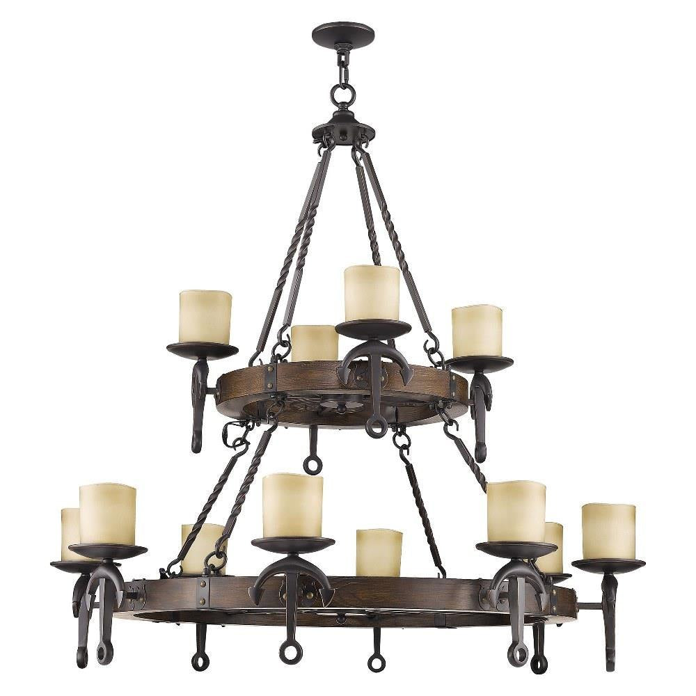 Livex Lighting - 4869-67 - Cape May - 12 Light Chandelier in Mediterranean Style - 47.5 Inches wide by 40.5 Inches high