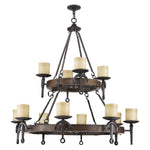 Livex Lighting - 4869-67 - Cape May - 12 Light Chandelier in Mediterranean Style - 47.5 Inches wide by 40.5 Inches high