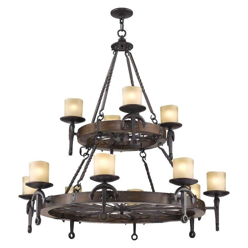Livex Lighting - 4869-67 - Cape May - 12 Light Chandelier in Mediterranean Style - 47.5 Inches wide by 40.5 Inches high