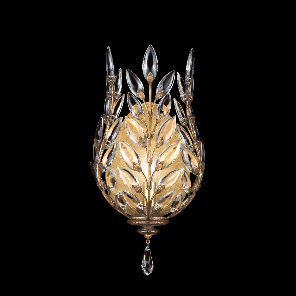 CRYSTAL LAUREL 17" H Sconce