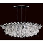 Strands Stainless Steel Eight-Light Eye Short Pendant with Clear Heritage Crystal