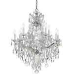 Bailey Street Home - 49-BEL-1626994 - Barclay Avenue - Twelve Light Chandelier in Traditional and Contemporary Style - 28 Inches Wide by 32 Inches High