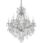 Bailey Street Home - 49-BEL-1626994 - Barclay Avenue - Twelve Light Chandelier in Traditional and Contemporary Style - 28 Inches Wide by 32 Inches High