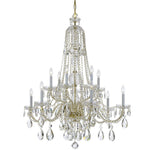 Bailey Street Home - 49-BEL-4444230 - Crystal - 12 Light Chandelier in Classic Style - 42 Inches Wide by 46 Inches High