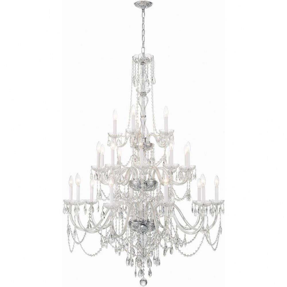 Bailey Street Home - 49-BEL-4955215 - Lindsay Quadrant - 25 Light Chandelier In Traditional Style-61 Inches Tall and 45 Inches Wide