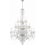 Bailey Street Home - 49-BEL-4955215 - Lindsay Quadrant - 25 Light Chandelier In Traditional Style-61 Inches Tall and 45 Inches Wide