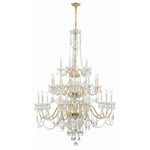 Bailey Street Home - 49-BEL-4955215 - Lindsay Quadrant - 25 Light Chandelier In Traditional Style-61 Inches Tall and 45 Inches Wide