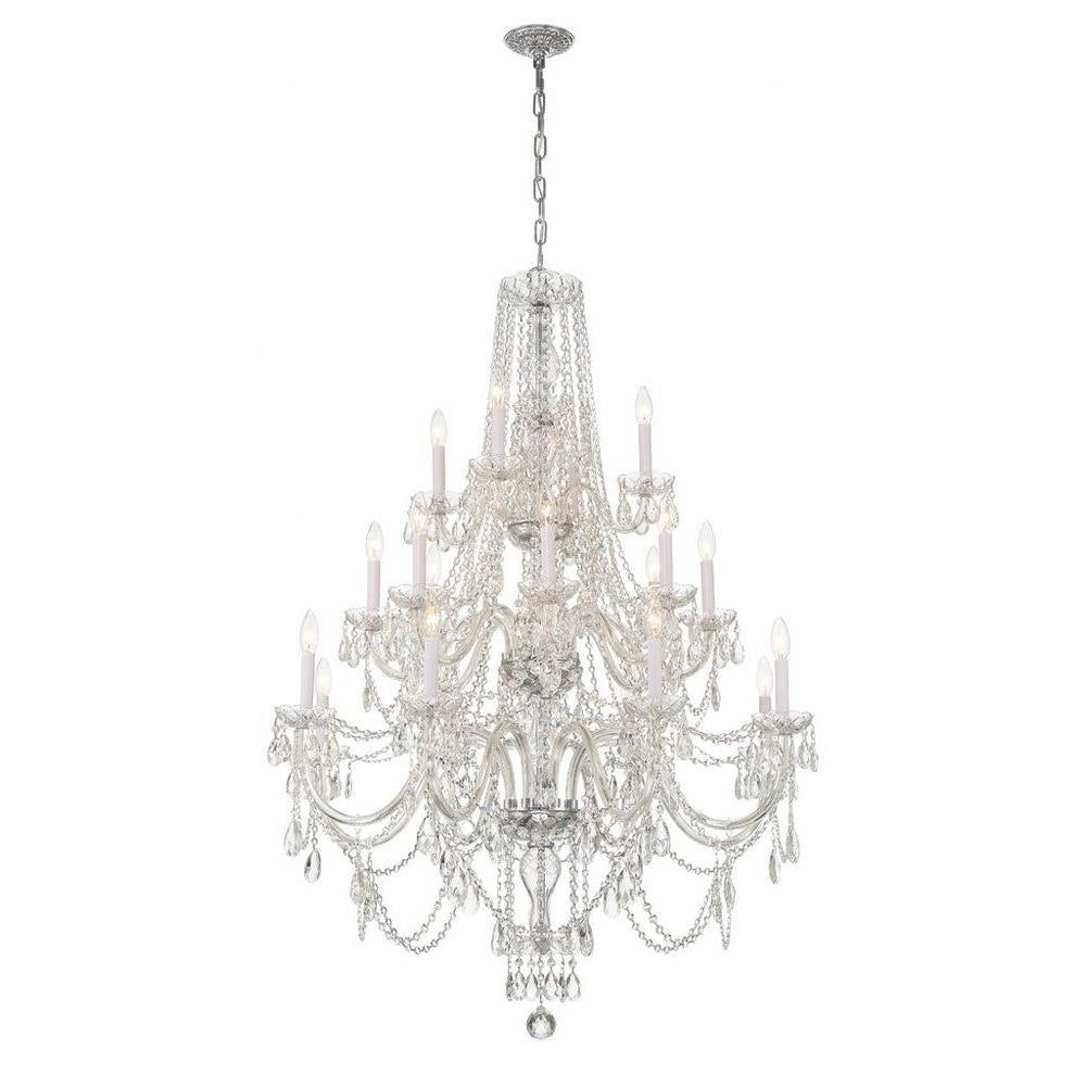 Bailey Street Home - 49-BEL-4955216 - Lindsay Quadrant - 20 Light Chandelier In Traditional Style-52.5 Inches Tall and 37 Inches Wide