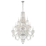 Bailey Street Home - 49-BEL-4955216 - Lindsay Quadrant - 20 Light Chandelier In Traditional Style-52.5 Inches Tall and 37 Inches Wide