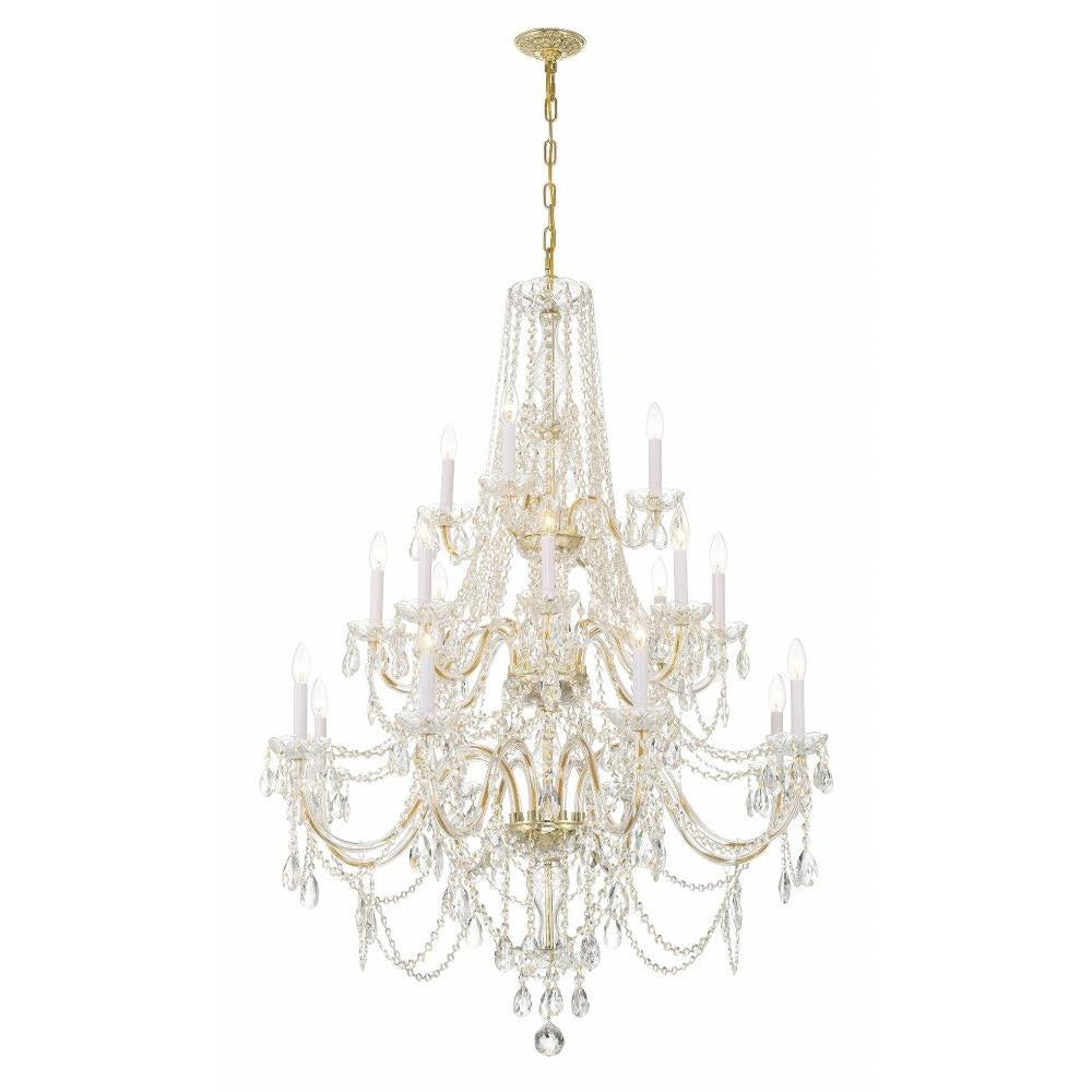 Bailey Street Home - 49-BEL-4955216 - Lindsay Quadrant - 20 Light Chandelier In Traditional Style-52.5 Inches Tall and 37 Inches Wide