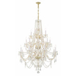 Bailey Street Home - 49-BEL-4955216 - Lindsay Quadrant - 20 Light Chandelier In Traditional Style-52.5 Inches Tall and 37 Inches Wide