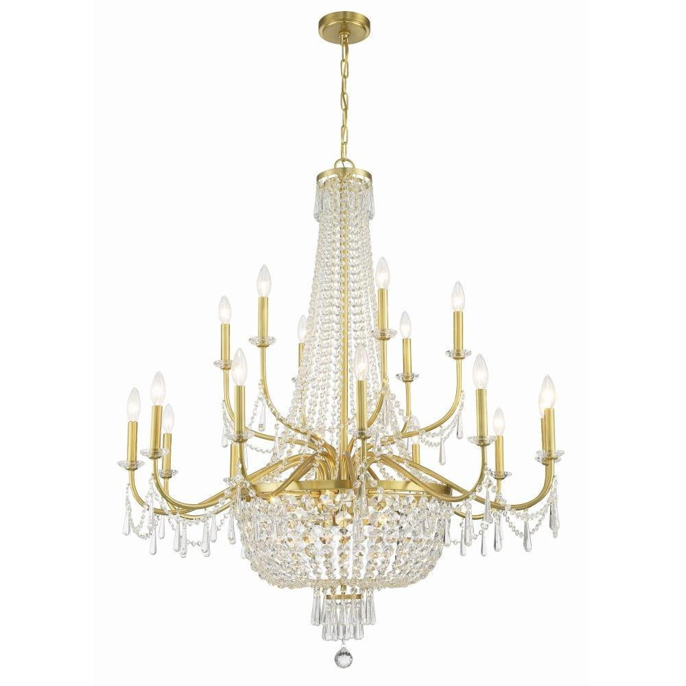 Bailey Street Home - 49-BEL-5145020 - Dunlop Vale - 22 Light 3-Tier Chandelier-46 Inches Tall and 40 Inches Wide