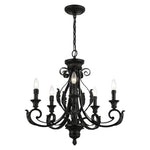 Livex Lighting - 49065-68 - Valencia - 5 Light Chandelier In Contemporary Style-24 Inches Tall and 25 Inches Wide