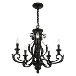 Livex Lighting - 49065-68 - Valencia - 5 Light Chandelier In Contemporary Style-24 Inches Tall and 25 Inches Wide