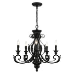 Livex Lighting - 49065-68 - Valencia - 5 Light Chandelier In Contemporary Style-24 Inches Tall and 25 Inches Wide