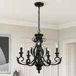 Livex Lighting - 49065-68 - Valencia - 5 Light Chandelier In Contemporary Style-24 Inches Tall and 25 Inches Wide