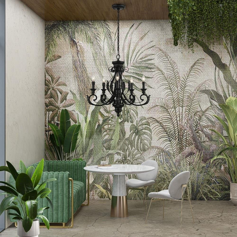 Livex Lighting - 49065-68 - Valencia - 5 Light Chandelier In Contemporary Style-24 Inches Tall and 25 Inches Wide