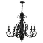 Bailey Street Home - 218-BEL-5054487 - St Helens Mount - 6 Light Large Chandelier In Contemporary Style-34.75 Inches Tall and 35 Inches Wide