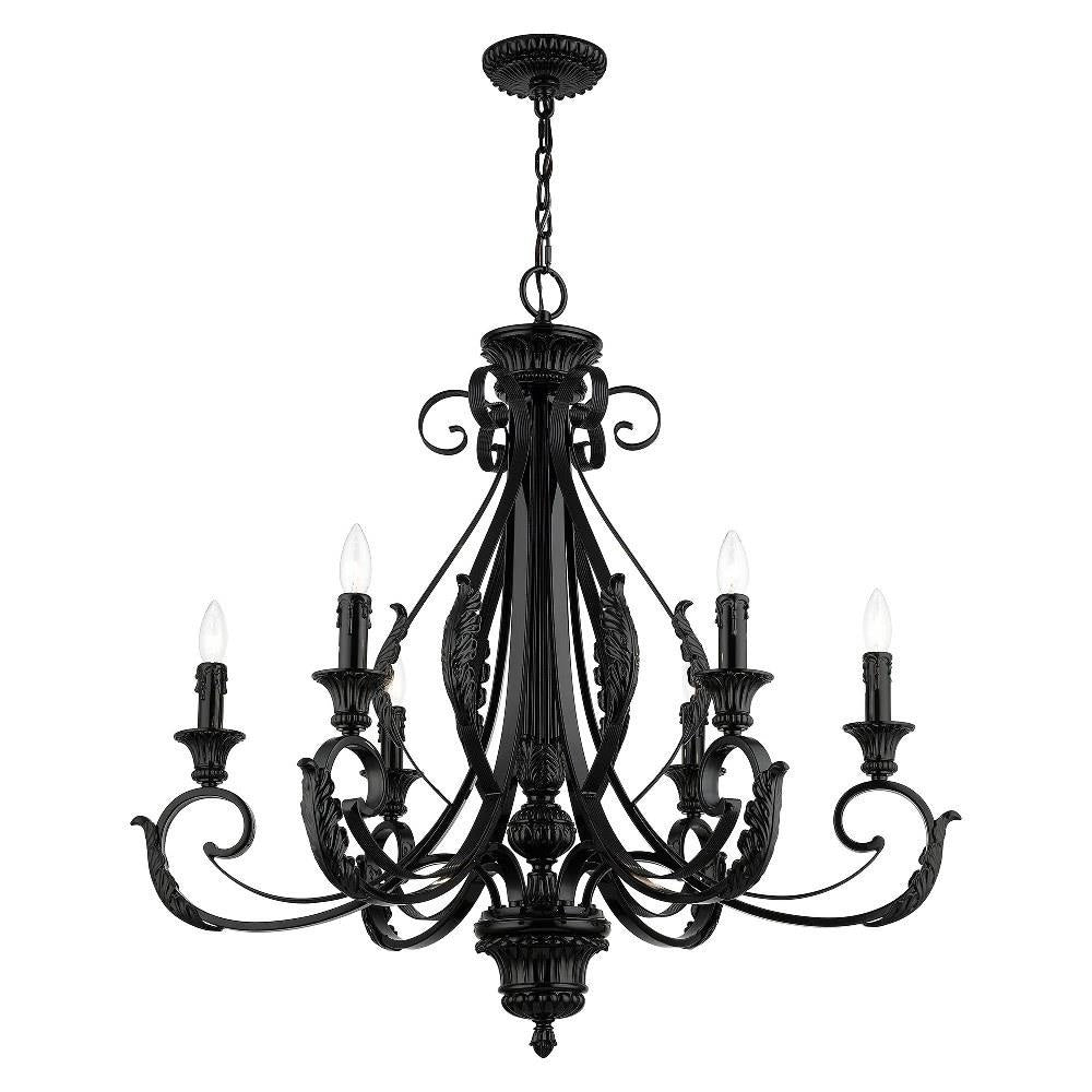 Bailey Street Home - 218-BEL-5054487 - St Helens Mount - 6 Light Large Chandelier In Contemporary Style-34.75 Inches Tall and 35 Inches Wide
