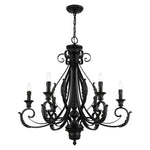 Bailey Street Home - 218-BEL-5054487 - St Helens Mount - 6 Light Large Chandelier In Contemporary Style-34.75 Inches Tall and 35 Inches Wide