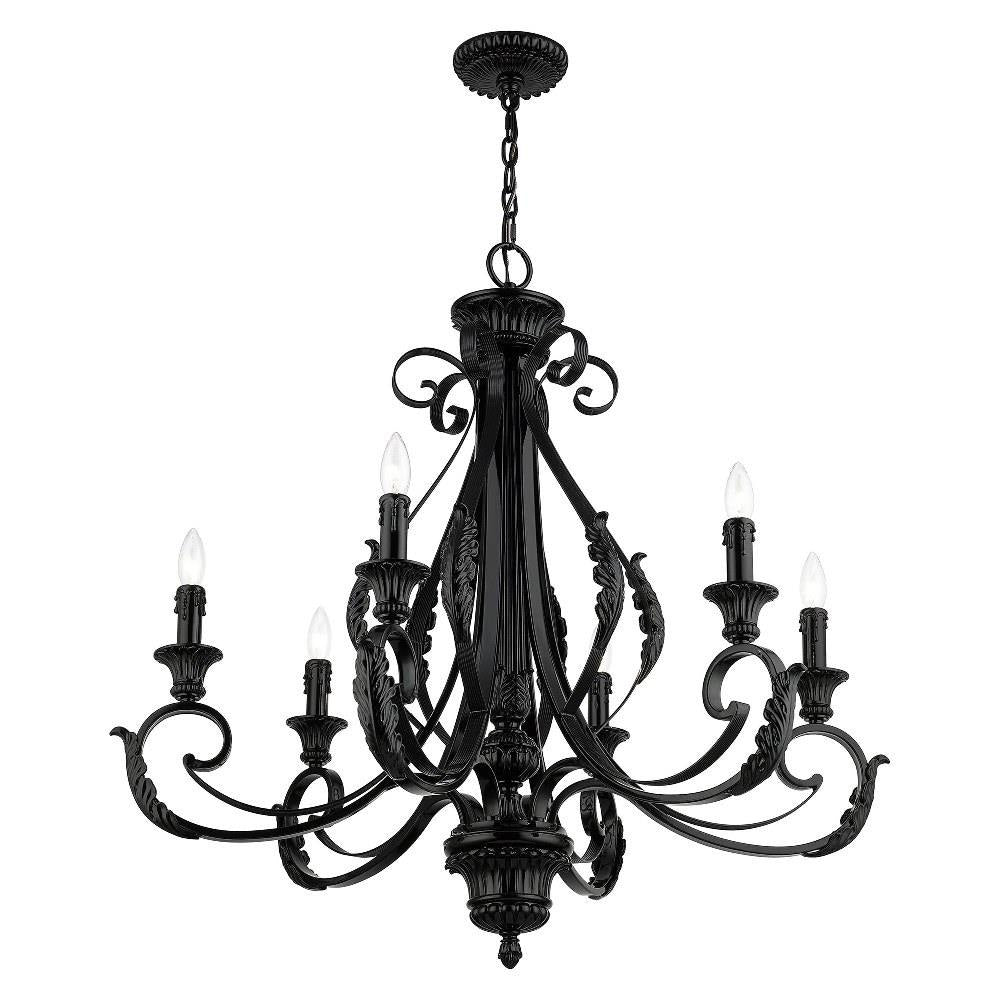 Bailey Street Home - 218-BEL-5054487 - St Helens Mount - 6 Light Large Chandelier In Contemporary Style-34.75 Inches Tall and 35 Inches Wide