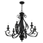 Bailey Street Home - 218-BEL-5054487 - St Helens Mount - 6 Light Large Chandelier In Contemporary Style-34.75 Inches Tall and 35 Inches Wide