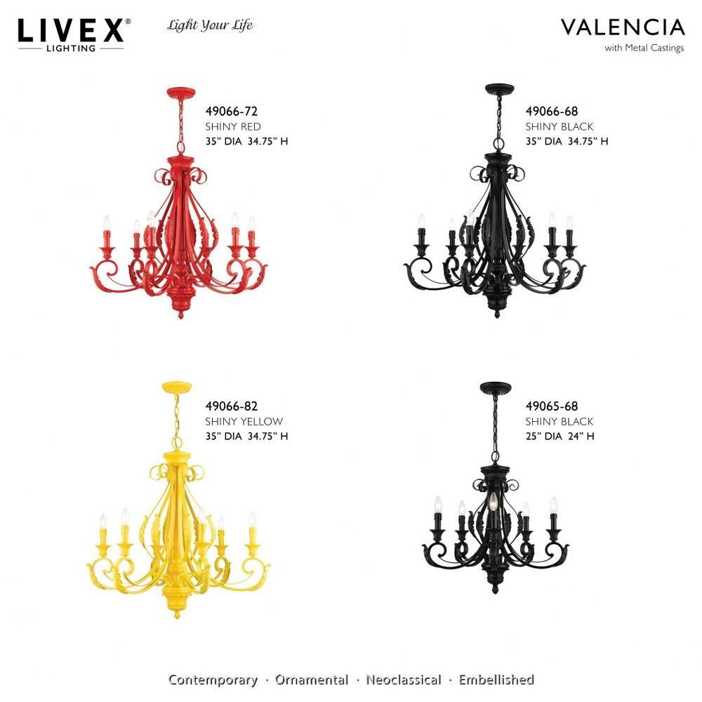 Bailey Street Home - 218-BEL-5054487 - St Helens Mount - 6 Light Large Chandelier In Contemporary Style-34.75 Inches Tall and 35 Inches Wide