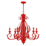 Bailey Street Home - 218-BEL-5054487 - St Helens Mount - 6 Light Large Chandelier In Contemporary Style-34.75 Inches Tall and 35 Inches Wide