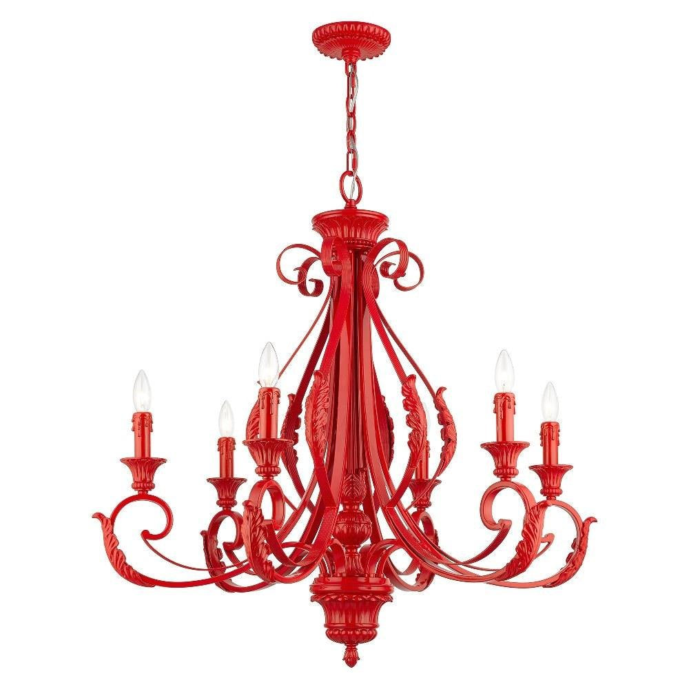 Bailey Street Home - 218-BEL-5054487 - St Helens Mount - 6 Light Large Chandelier In Contemporary Style-34.75 Inches Tall and 35 Inches Wide