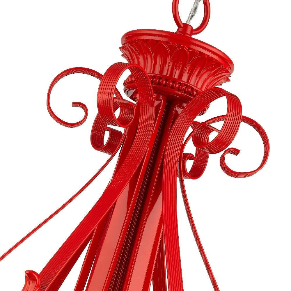 Bailey Street Home - 218-BEL-5054487 - St Helens Mount - 6 Light Large Chandelier In Contemporary Style-34.75 Inches Tall and 35 Inches Wide