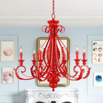 Bailey Street Home - 218-BEL-5054487 - St Helens Mount - 6 Light Large Chandelier In Contemporary Style-34.75 Inches Tall and 35 Inches Wide