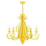 Bailey Street Home - 218-BEL-5054487 - St Helens Mount - 6 Light Large Chandelier In Contemporary Style-34.75 Inches Tall and 35 Inches Wide