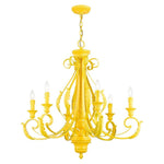 Bailey Street Home - 218-BEL-5054487 - St Helens Mount - 6 Light Large Chandelier In Contemporary Style-34.75 Inches Tall and 35 Inches Wide
