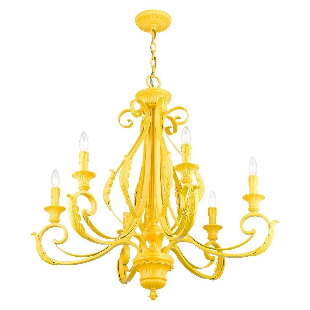 Bailey Street Home - 218-BEL-5054487 - St Helens Mount - 6 Light Large Chandelier In Contemporary Style-34.75 Inches Tall and 35 Inches Wide