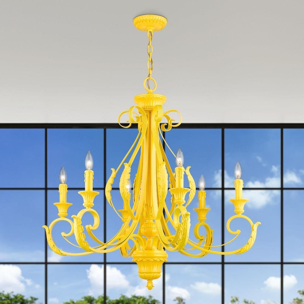 Bailey Street Home - 218-BEL-5054487 - St Helens Mount - 6 Light Large Chandelier In Contemporary Style-34.75 Inches Tall and 35 Inches Wide