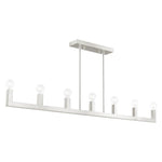 Livex Lighting - 49209-91 - Solna - 7 Light Linear Chandelier in Mid Century Modern Style - 16.5 Inches wide by 16.5 Inches high