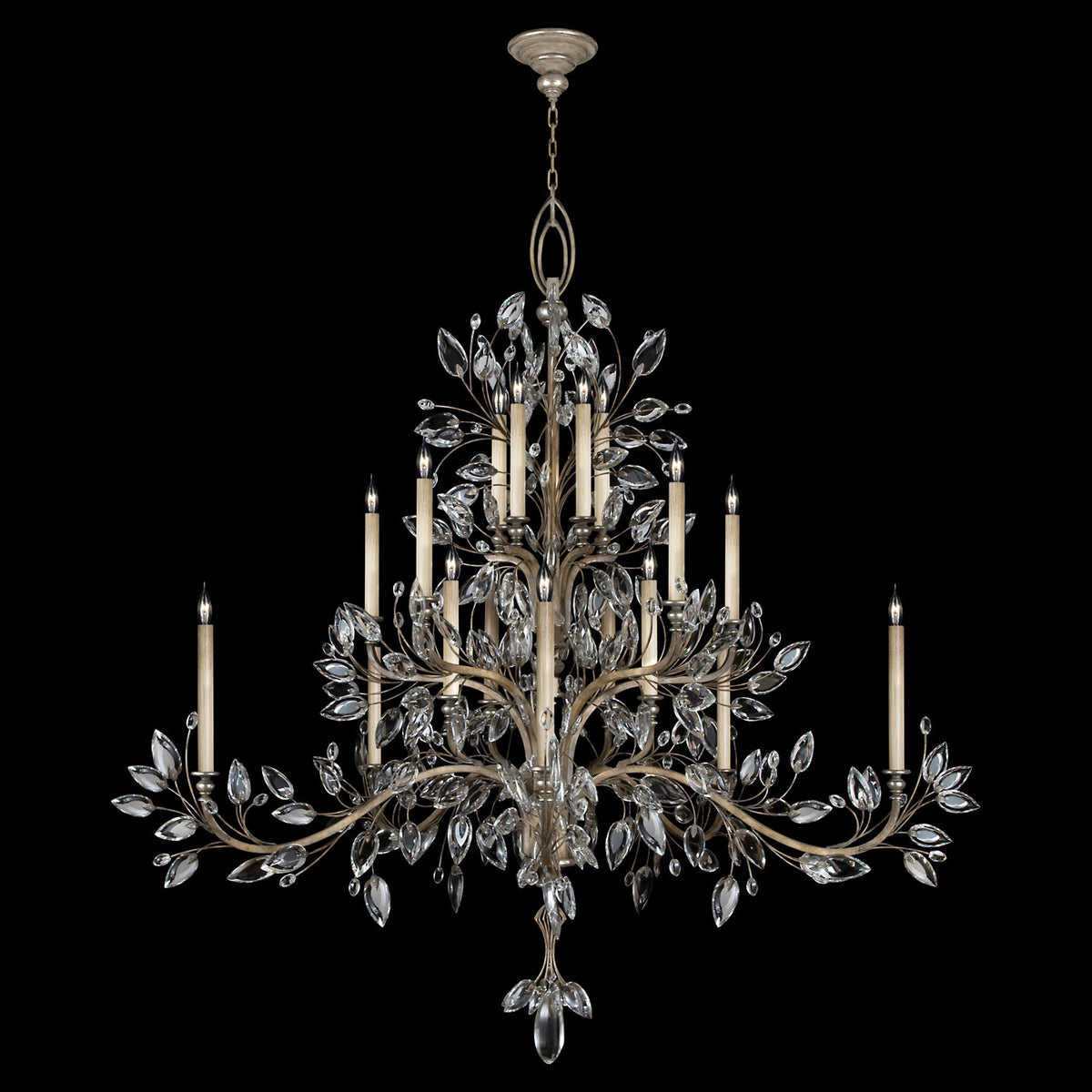 CRYSTAL LAUREL 75" W Round Chandelier